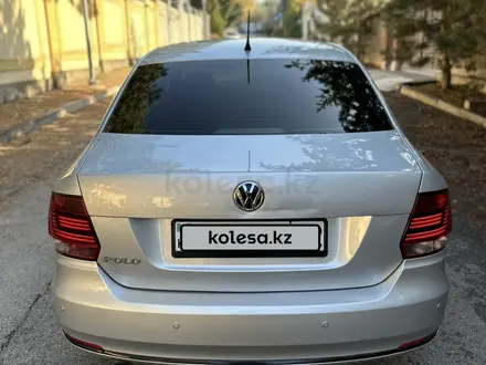Volkswagen Polo 2016 года за 5 800 000 тг. в Алматы – фото 7