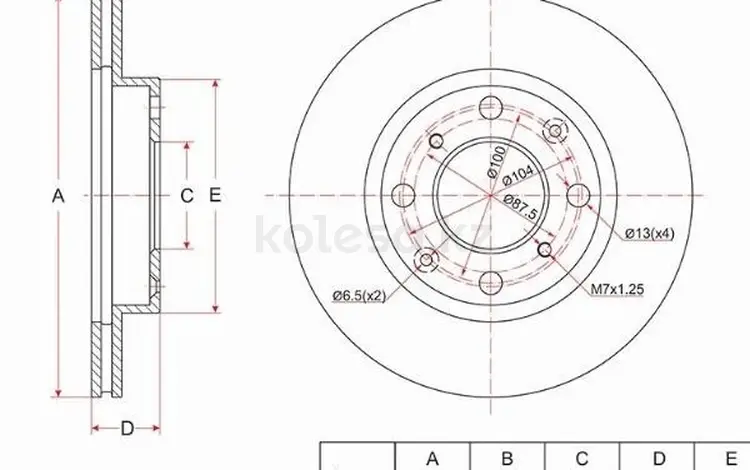 Диск тормозной переднийүшін8 650 тг. в Шымкент