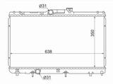 Радиатор охлаждения двигателя за 19 250 тг. в Талдыкорган
