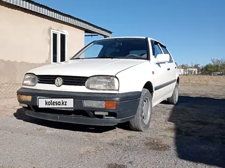 Volkswagen Golf 1993 года за 1 200 000 тг. в Кордай – фото 4