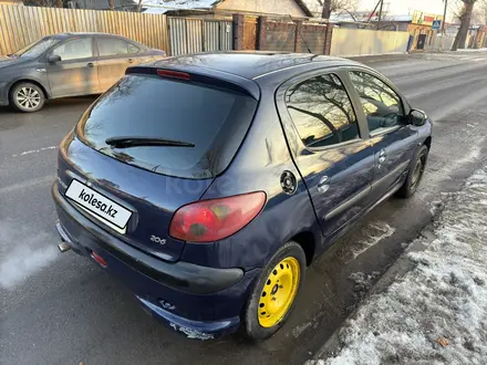 Peugeot 206 2003 года за 1 500 000 тг. в Алматы – фото 4