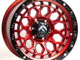 Диски R17 9J 6x139, 7 ET0 ЦО110 RED + black lip polish за 320 000 тг. в Алматы