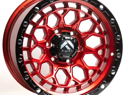 Диски R17 9J 6x139, 7 ET0 ЦО110 RED + black lip polish за 320 000 тг. в Алматы