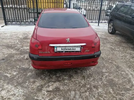 Peugeot 206 2007 года за 2 500 000 тг. в Костанай – фото 2