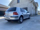 Volkswagen Golf 2001 года за 3 200 000 тг. в Кызылорда – фото 3