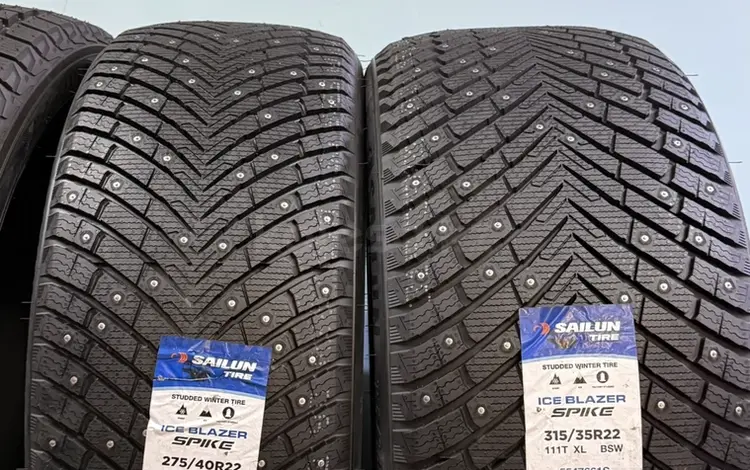 275/40/22 и 315/35/22 Sailun Ice Blazer Spike (шип) за 500 000 тг. в Астана