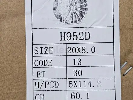 Новые литые диски на NEW RX 350 R20 5 114.3 за 450 000 тг. в Караганда – фото 2