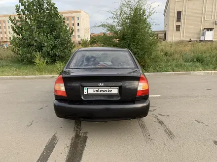 Hyundai Accent 2007 года за 1 500 000 тг. в Астана – фото 8