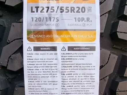 275/55R20 LT 120/117S 10PR — TESCHE TIRES RIDGE BLADE X/T за 125 000 тг. в Алматы – фото 4