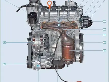 Двигатель CFNA новый Поло/Рапид 1.6 2009-2020 за 1 777 тг. в Алматы – фото 3
