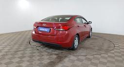 Hyundai Elantra 2014 года за 3 460 000 тг. в Шымкент – фото 5