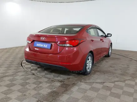 Hyundai Elantra 2014 года за 3 460 000 тг. в Шымкент – фото 5
