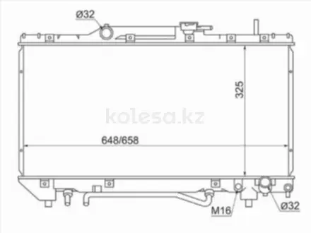 Радиатор охлаждения двигателя за 5 480 тг. в Караганда