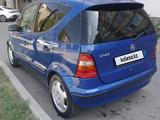 Mercedes-Benz A 140 1999 годаүшін2 500 000 тг. в Талдыкорган – фото 4