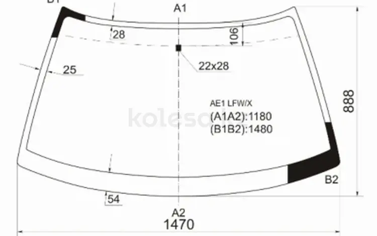 Стекло лобовоеfor27 750 тг. в Павлодар