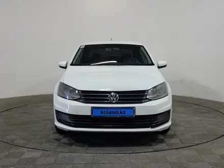 Volkswagen Polo 2019 года за 6 100 000 тг. в Алматы – фото 2