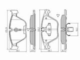 Колодки тормозные перед BMW 5 F10/6 F12/7 F01 за 6 000 тг. в Шымкент