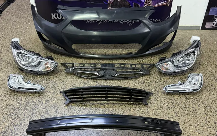 Hyundai Accent Бампер, Фары, Решетки радиатора, Капот, Крыло. КУЗОВНЫЕ ДЕТ за 15 000 тг. в Астана
