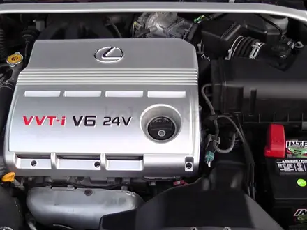 Двигатель Toyota 1MZ-FE VVTI 3.0 (тойота хайландер) 3.0 л мотор хайландер за 550 000 тг. в Алматы – фото 3