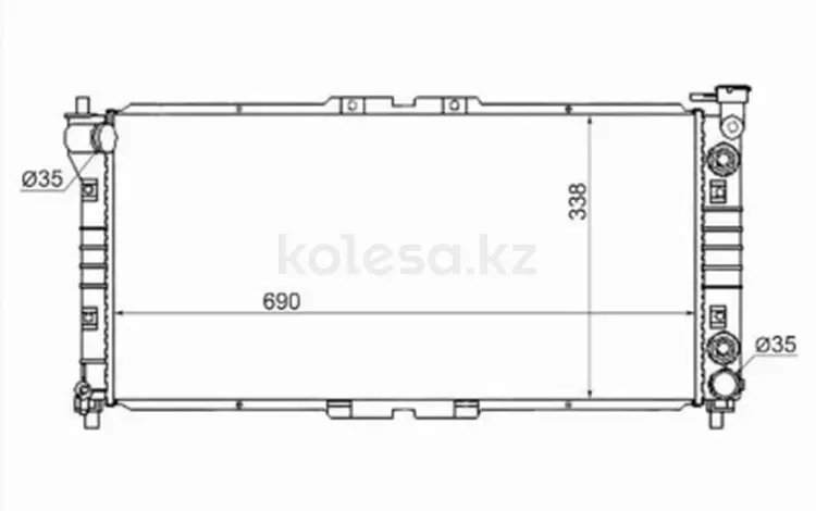 Радиатор двигателя за 28 050 тг. в Алматы