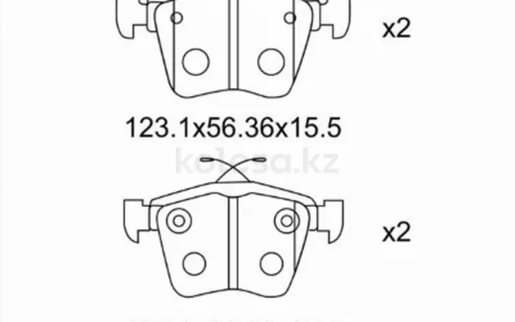 Колодки тормозные зад за 6 150 тг. в Талдыкорган