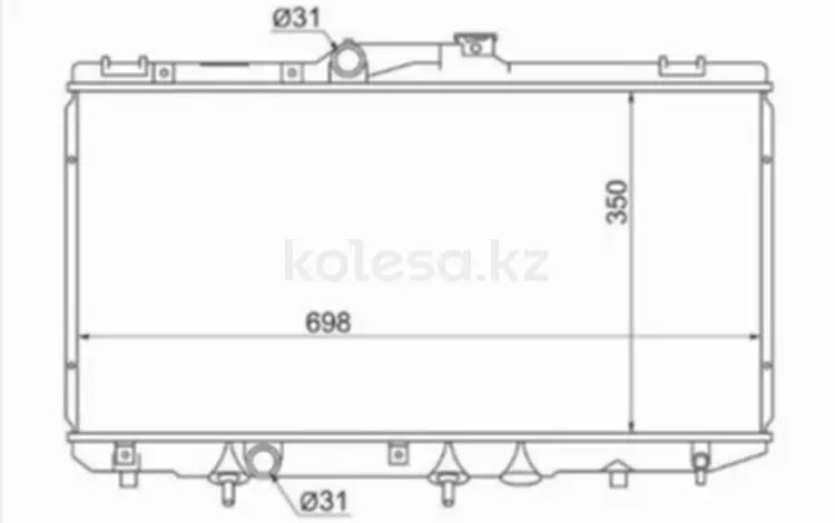 Радиатор охлаждения двигателя за 22 250 тг. в Караганда
