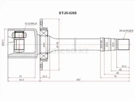 Шрус (Спереди/Справа/Внутр) Geely Coolray 18-24үшін40 450 тг. в Павлодар