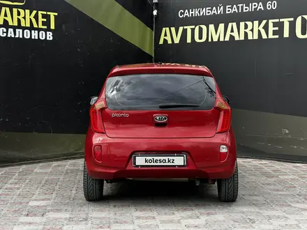 Kia Picanto 2012 года за 3 950 000 тг. в Актобе – фото 5