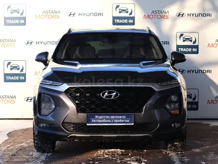 Hyundai Santa Fe 2019 года за 13 590 000 тг. в Алматы – фото 2