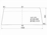 Стекло лобовое в резинку MITSUBISHI PAJERO 3/5D 82-91/HYUNDAI GALLOPER 3/5D за 20 150 тг. в Астана