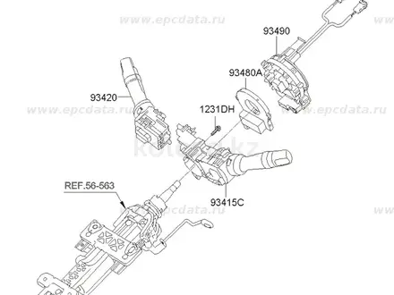 Датчик угла поворота рулевого колеса Cadenza за 108 000 тг. в Алматы