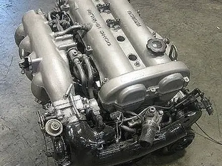 Мазда Mazda двигатель в сборе с коробкой двс акпп за 130 000 тг. в Павлодар – фото 4
