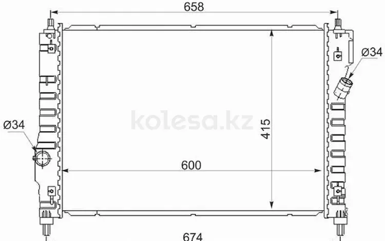 Радиатор двигателяүшін21 550 тг. в Астана