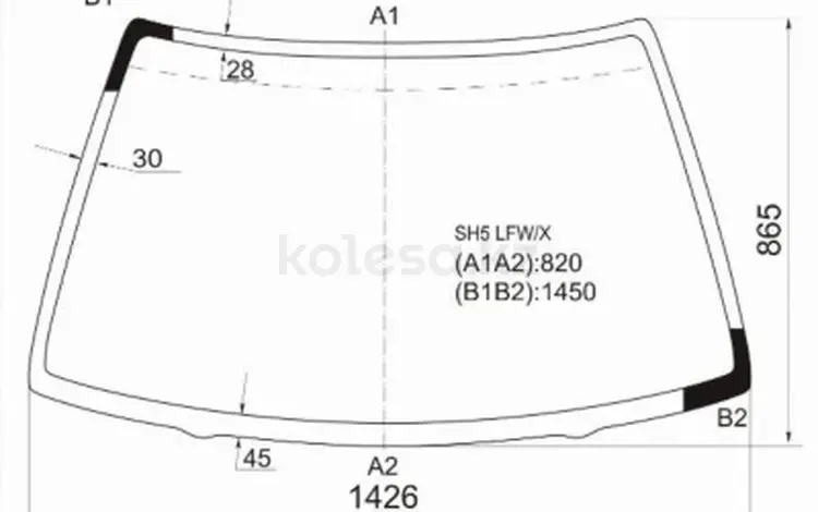 Стекло лобовоеfor28 550 тг. в Алматы